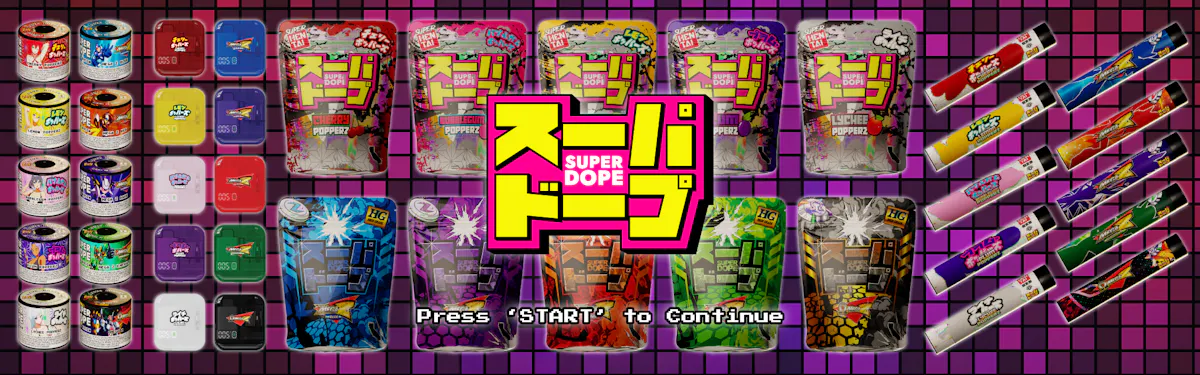Super Dope brand banner