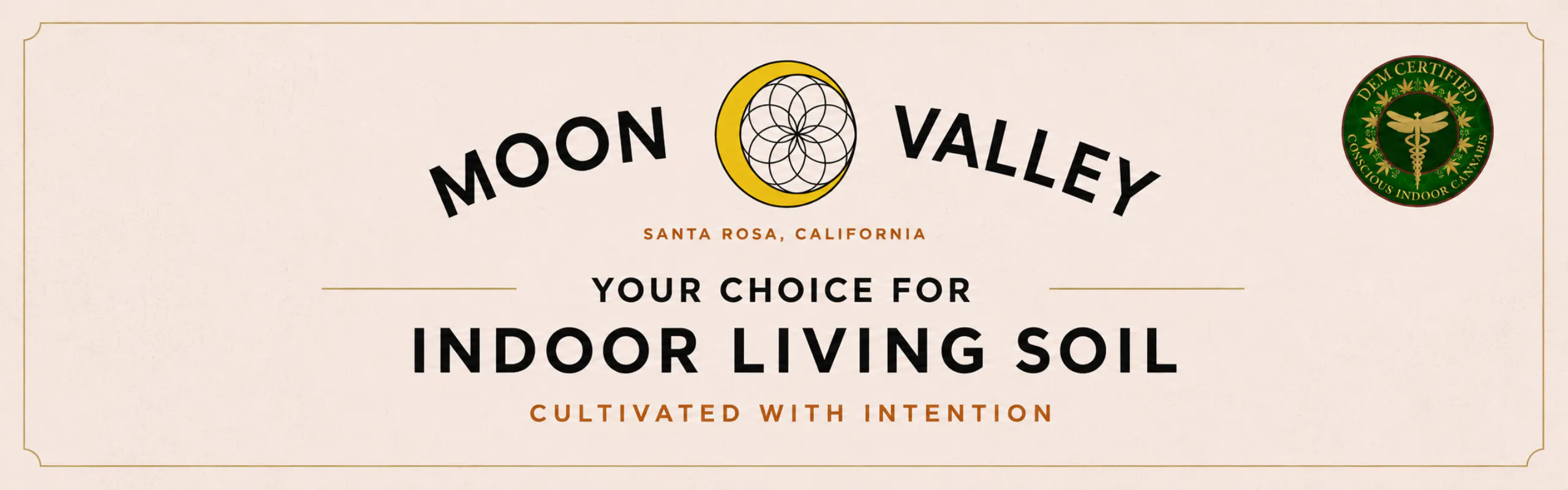Moon Valley Cannabis brand banner