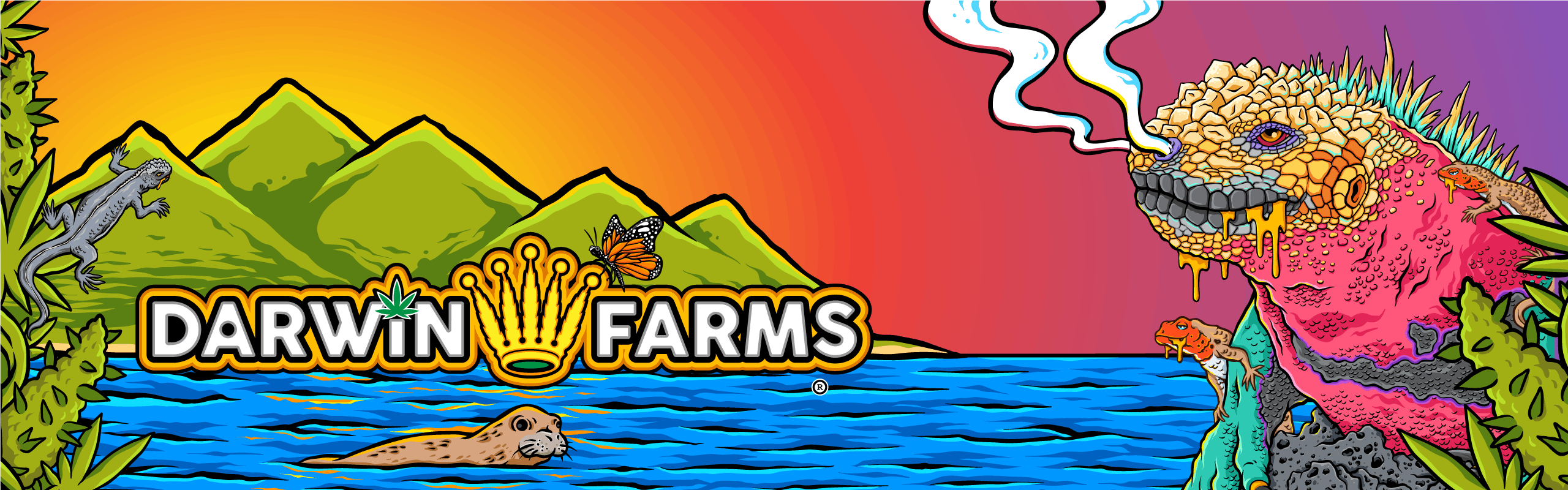 Darwin Farms brand banner