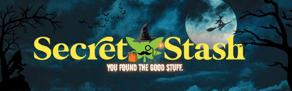 Secret Stash brand banner