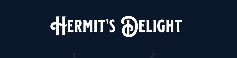 Hermit's Delight brand banner