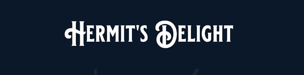 Hermit's Delight brand banner