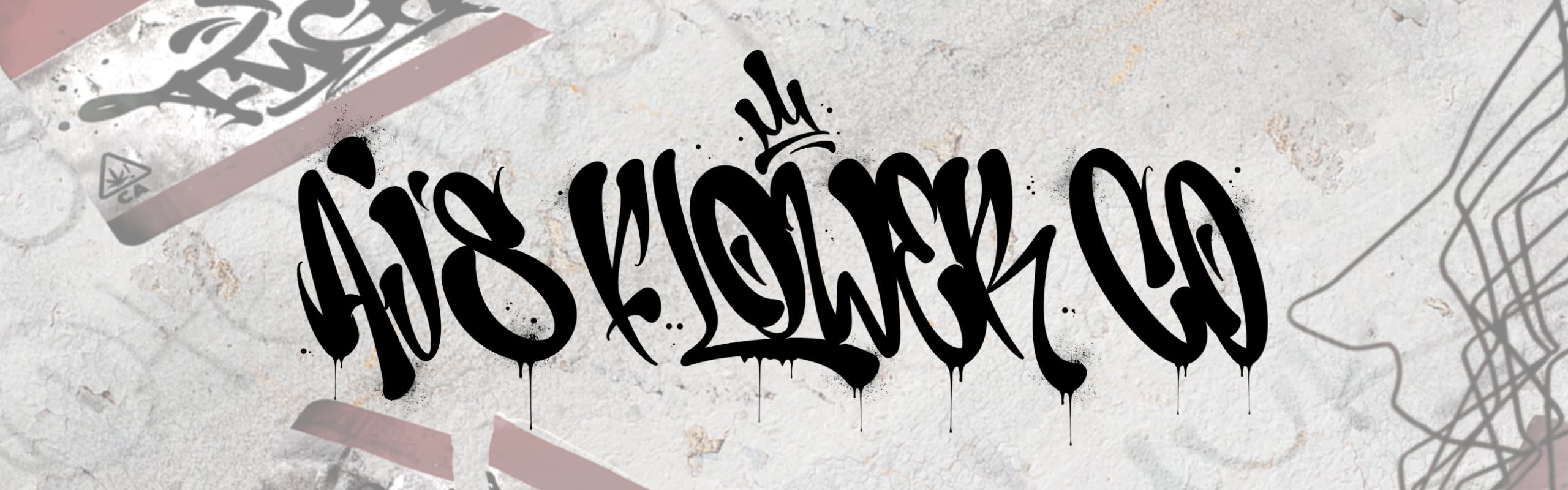 AJ's Flower Co brand banner