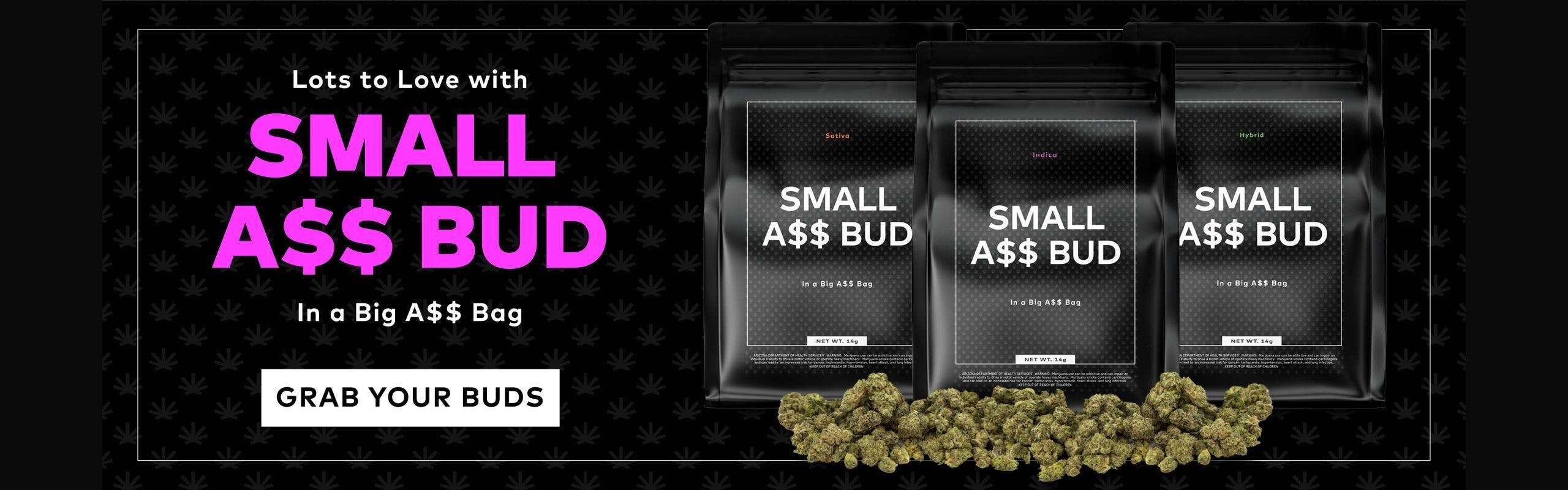 Small A$$ Bud brand banner