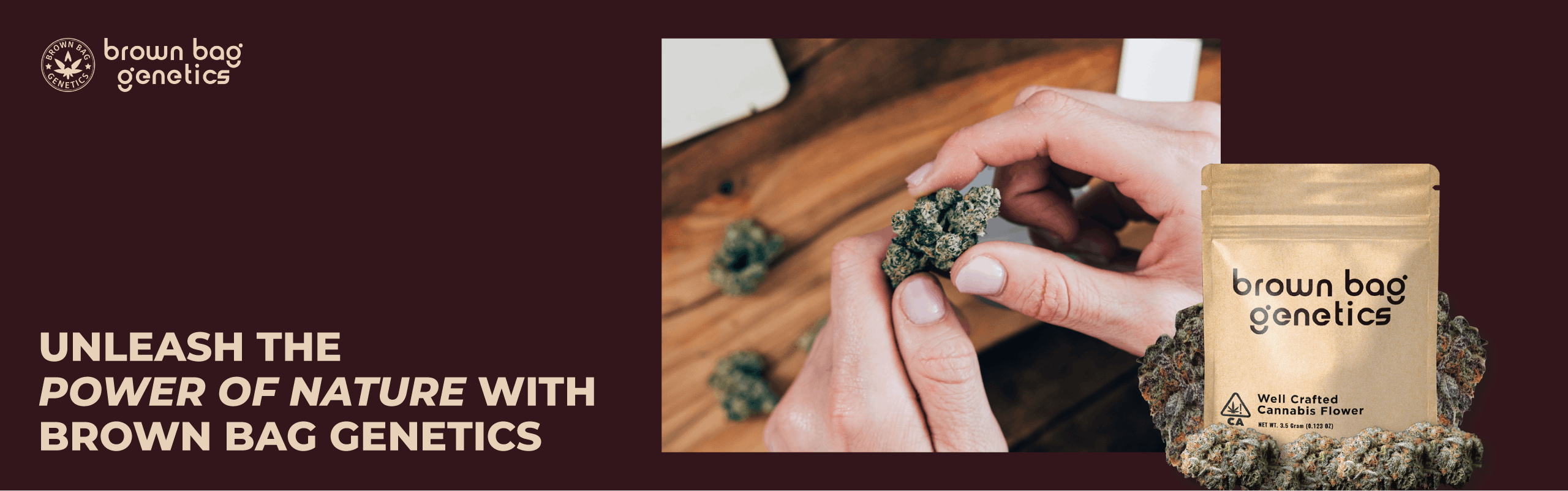 Brown Bag Genetics brand banner