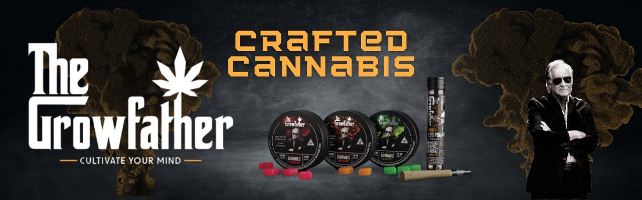 The Growfather brand banner