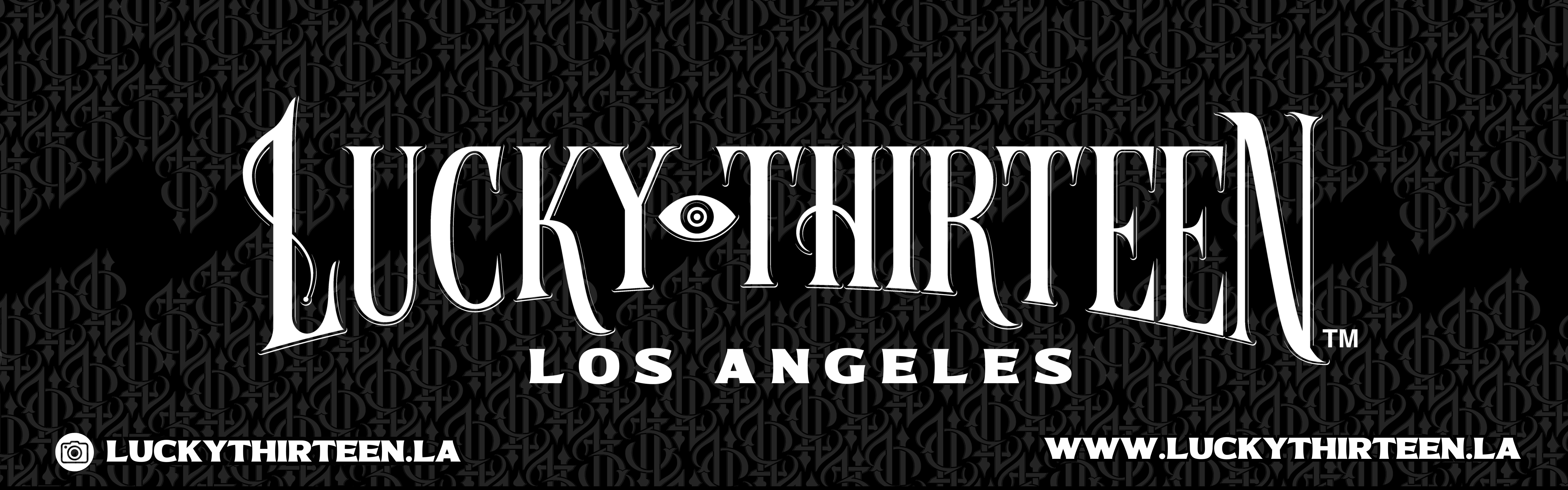 Lucky Thirteen brand banner