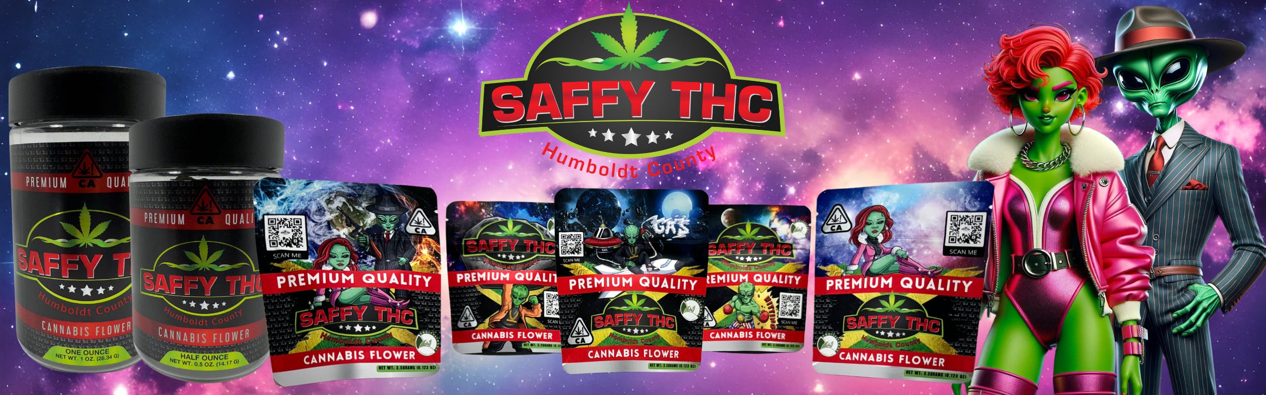 SAFFY THC brand banner