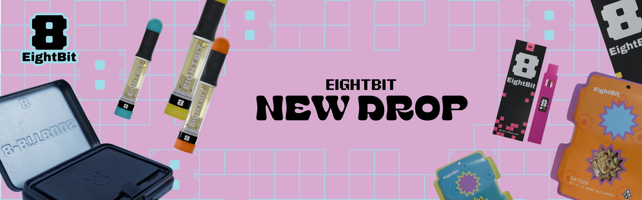 EIGHTBIT brand banner