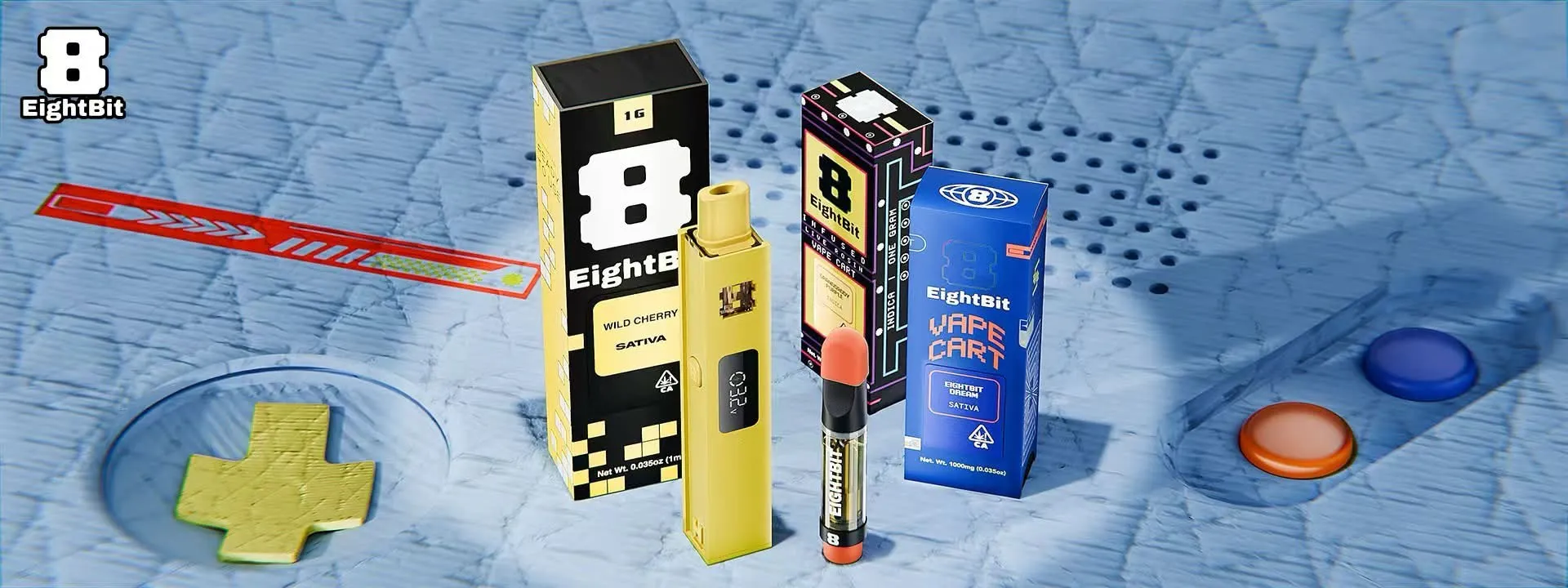 EIGHTBIT brand banner