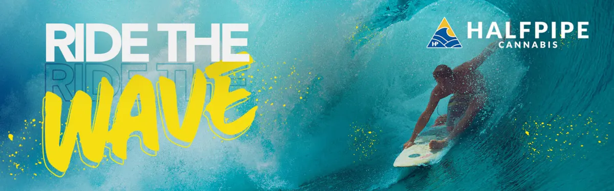 Halfpipe Cannabis brand banner