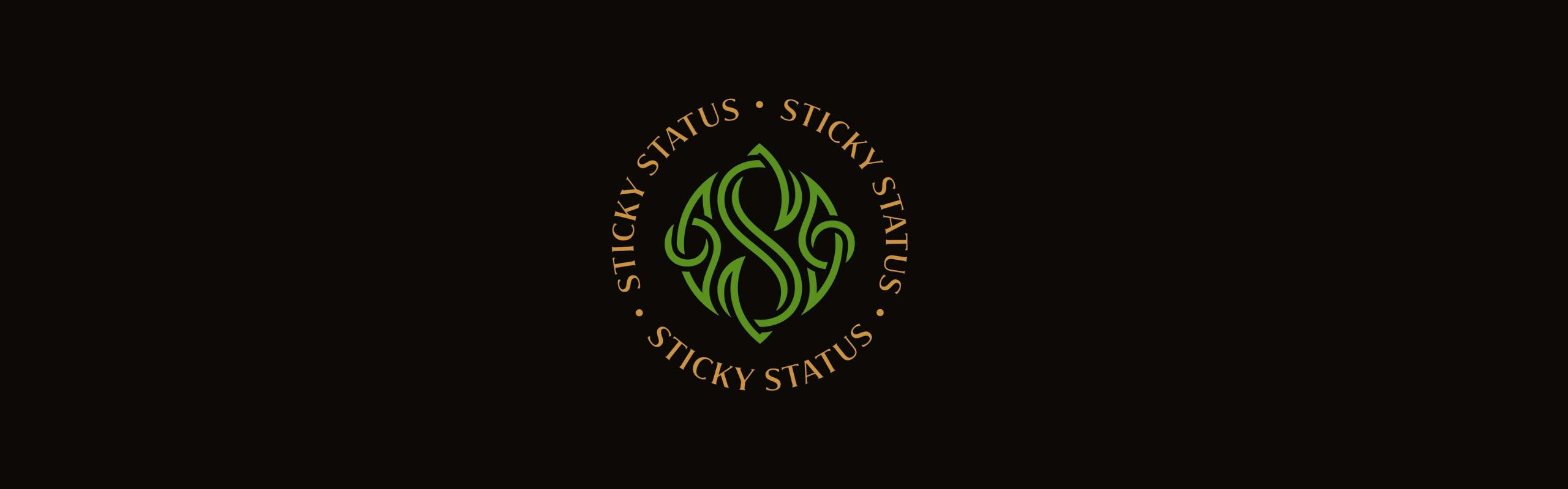 Sticky Status brand banner