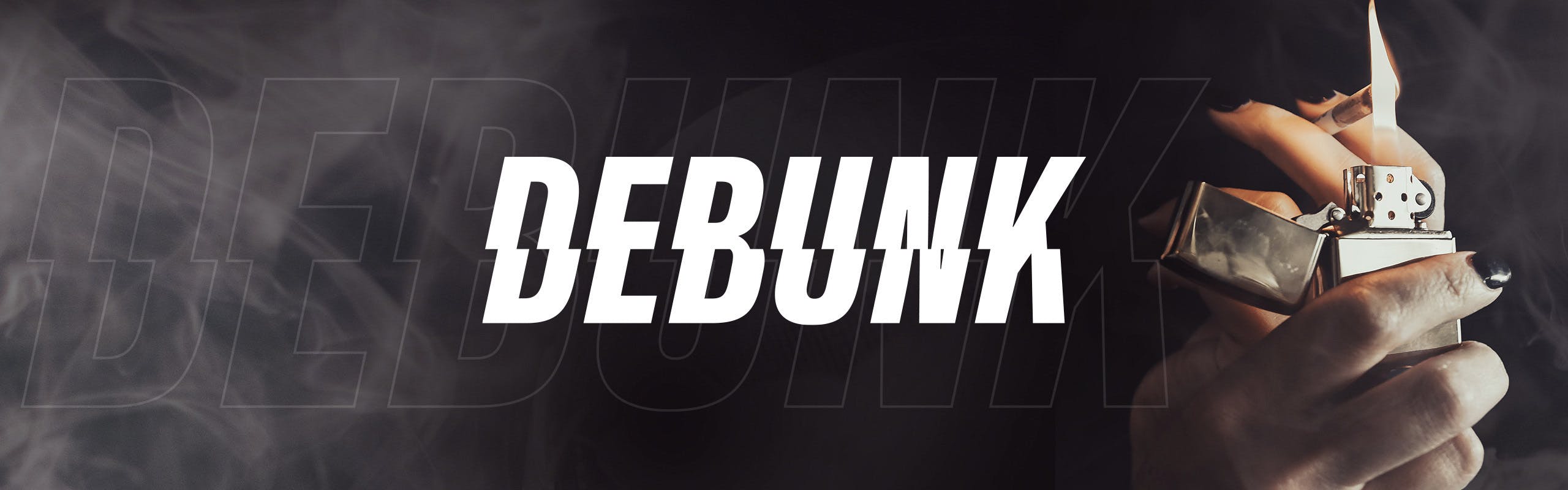DEBUNK brand banner