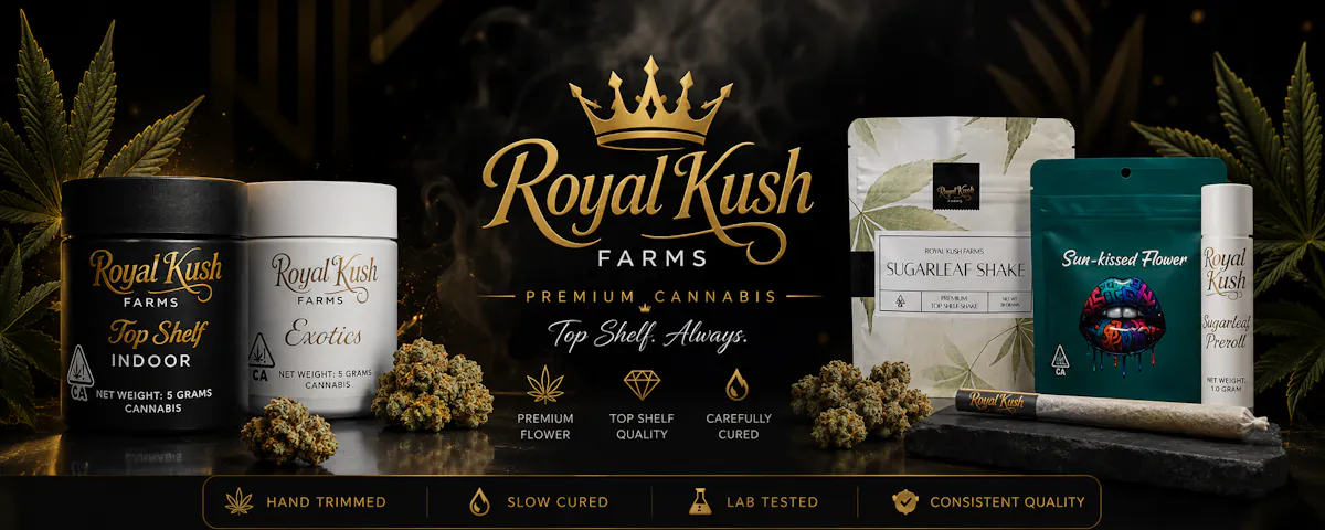 Royal Kush Farms brand banner