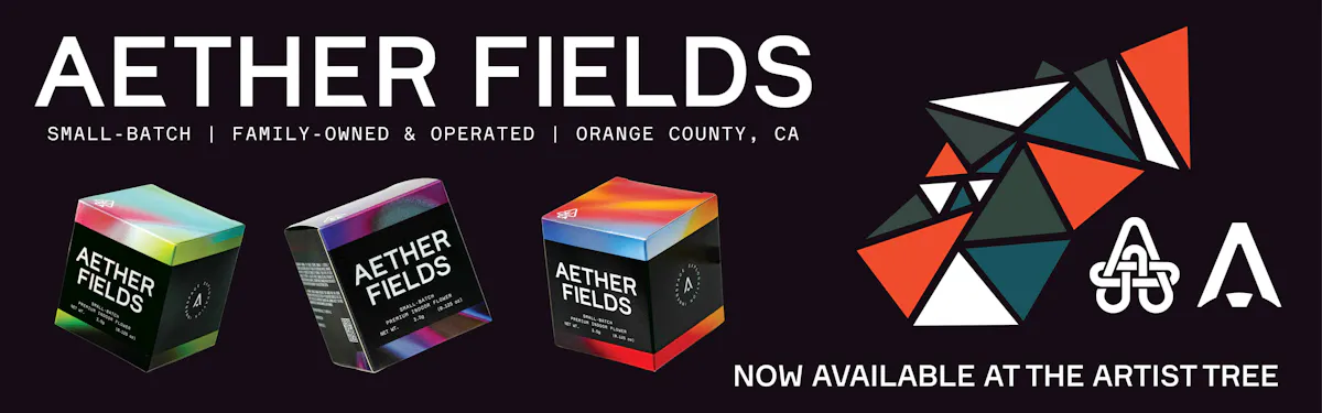 AETHER FIELDS brand banner