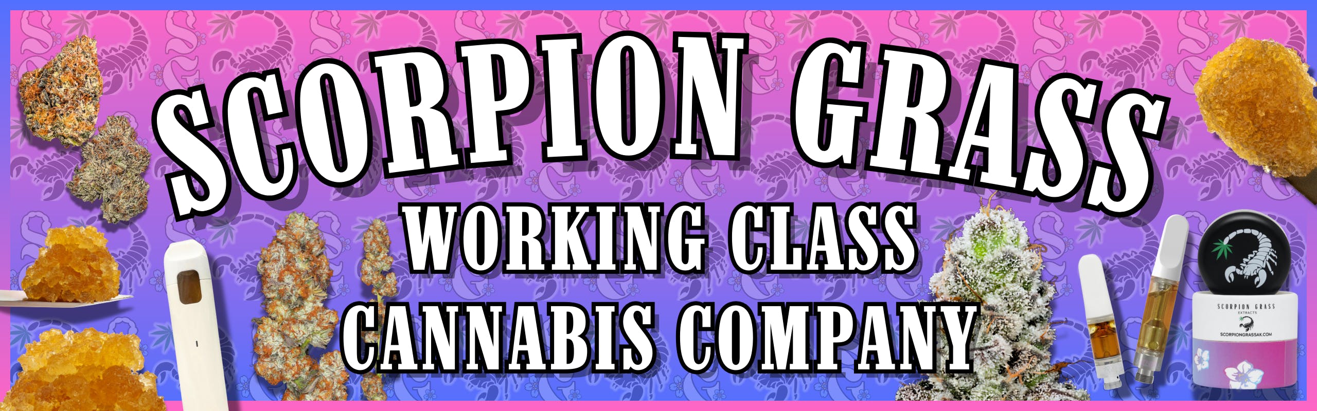 Scorpion Grass brand banner