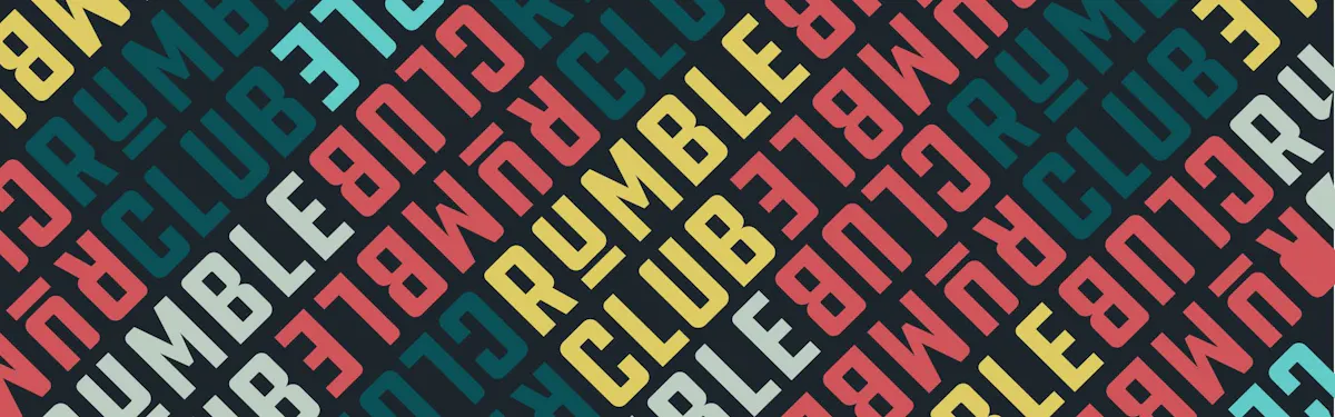Rumble Club brand banner