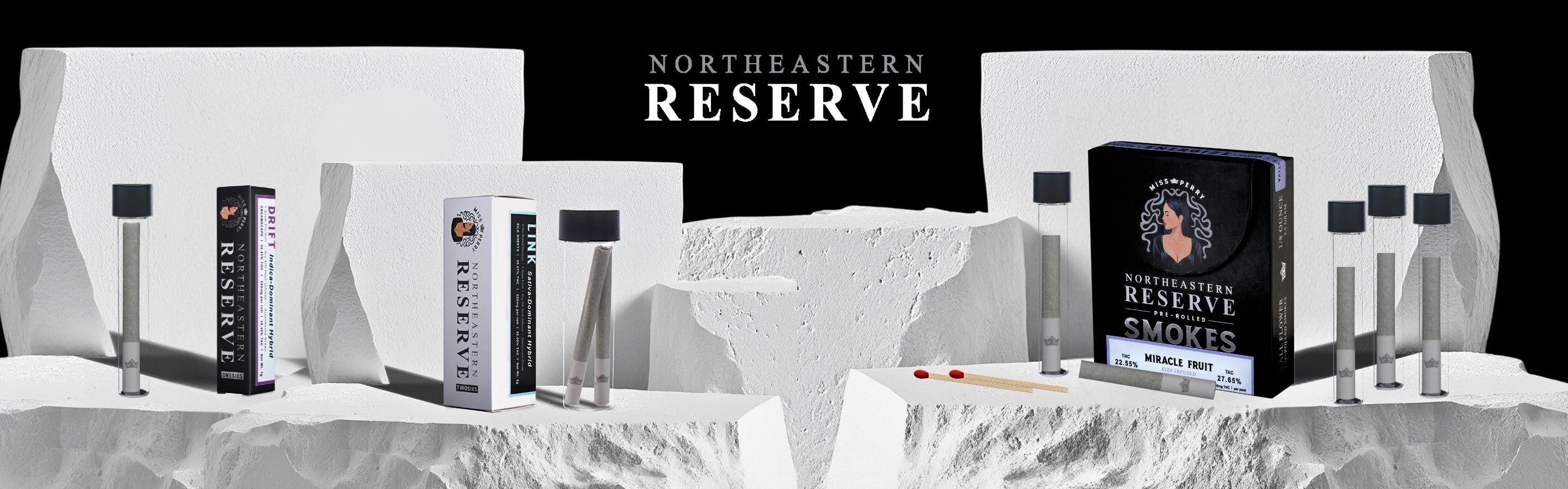 Miss Perry Northeastern Reserve brand banner