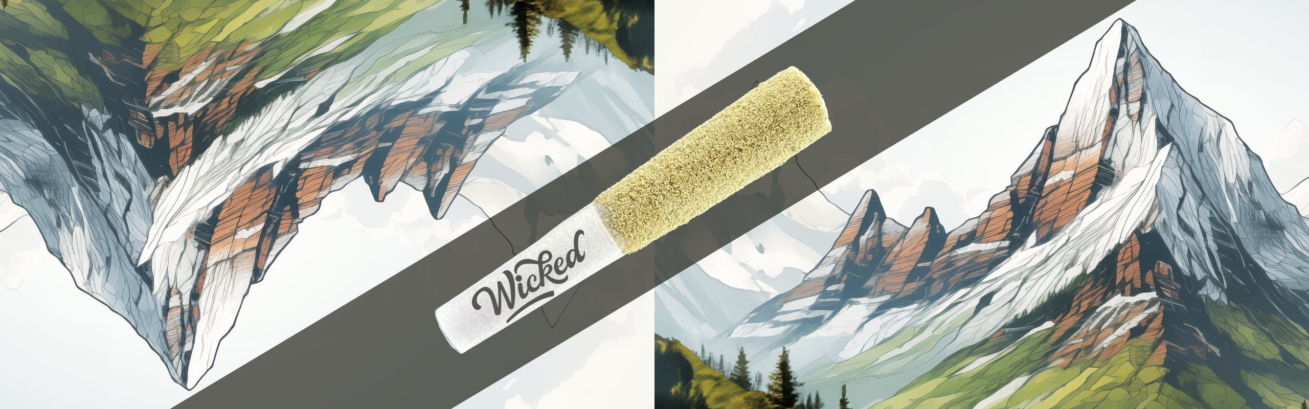 Wicked Infused Prerolls brand banner