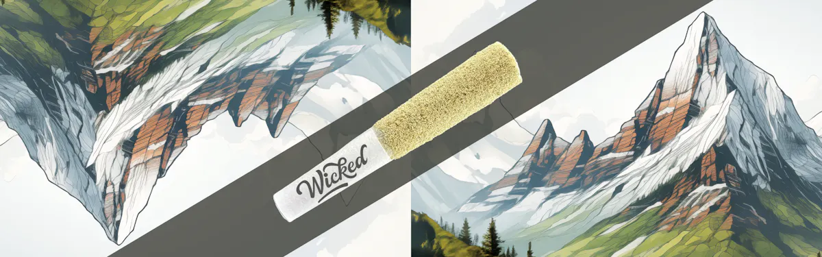 Wicked Infused Prerolls brand banner