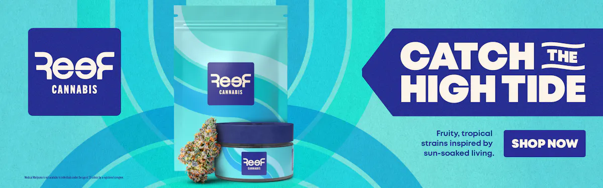 REEF Cannabis brand banner