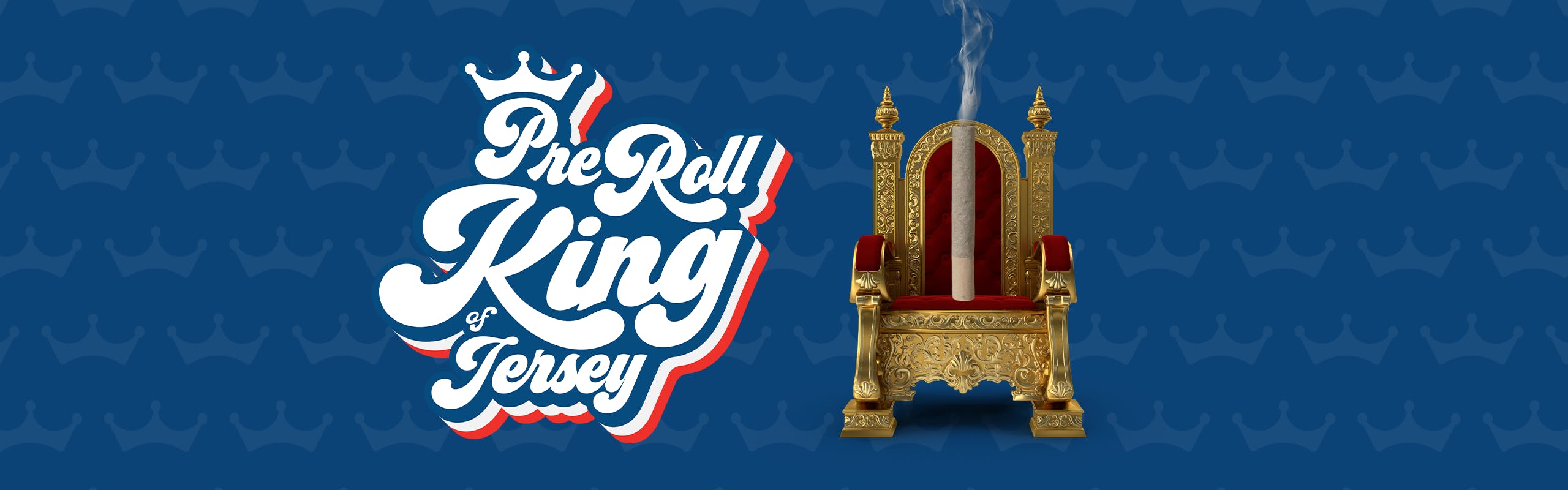 Pre Roll King of Jersey brand banner