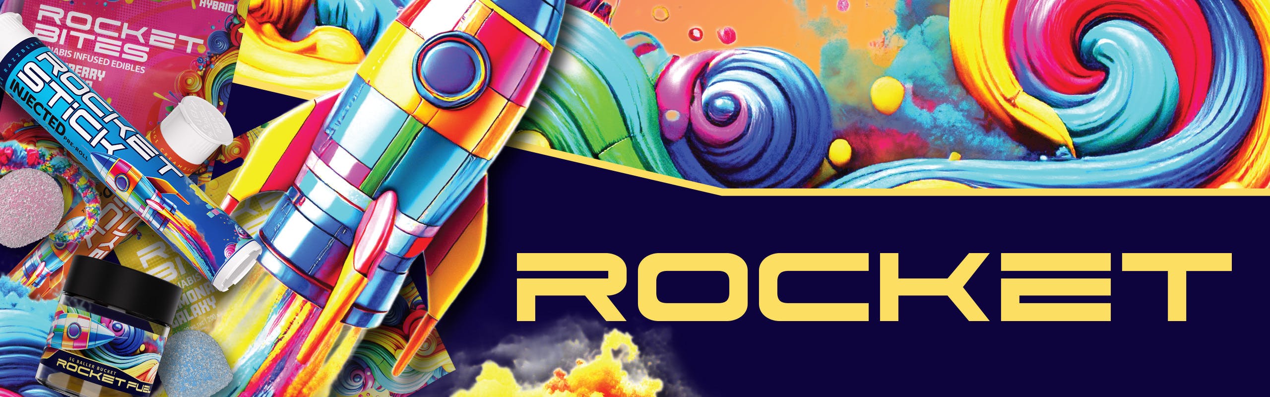 Rocket brand banner