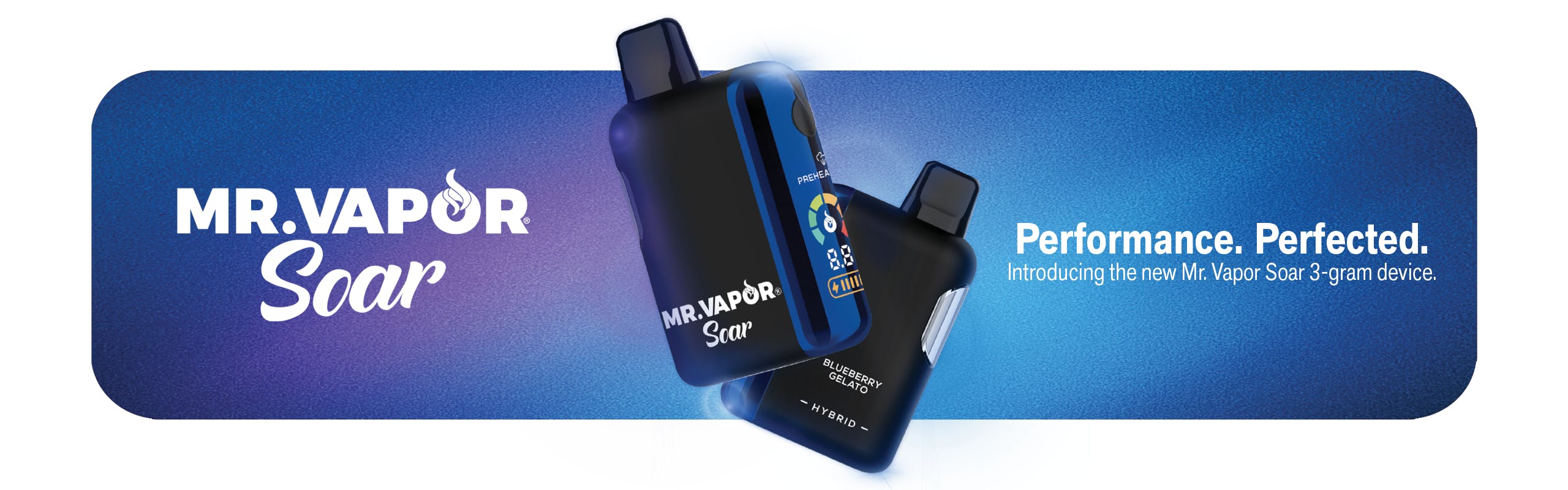 Mr. Vapor Soar brand banner