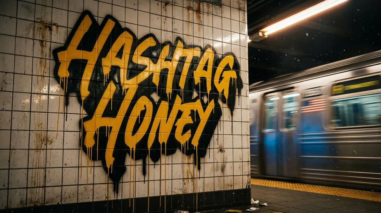 Hashtag Honey brand banner