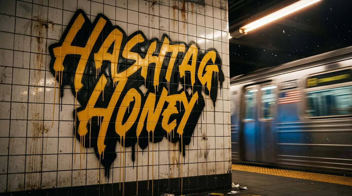 Hashtag Honey brand banner