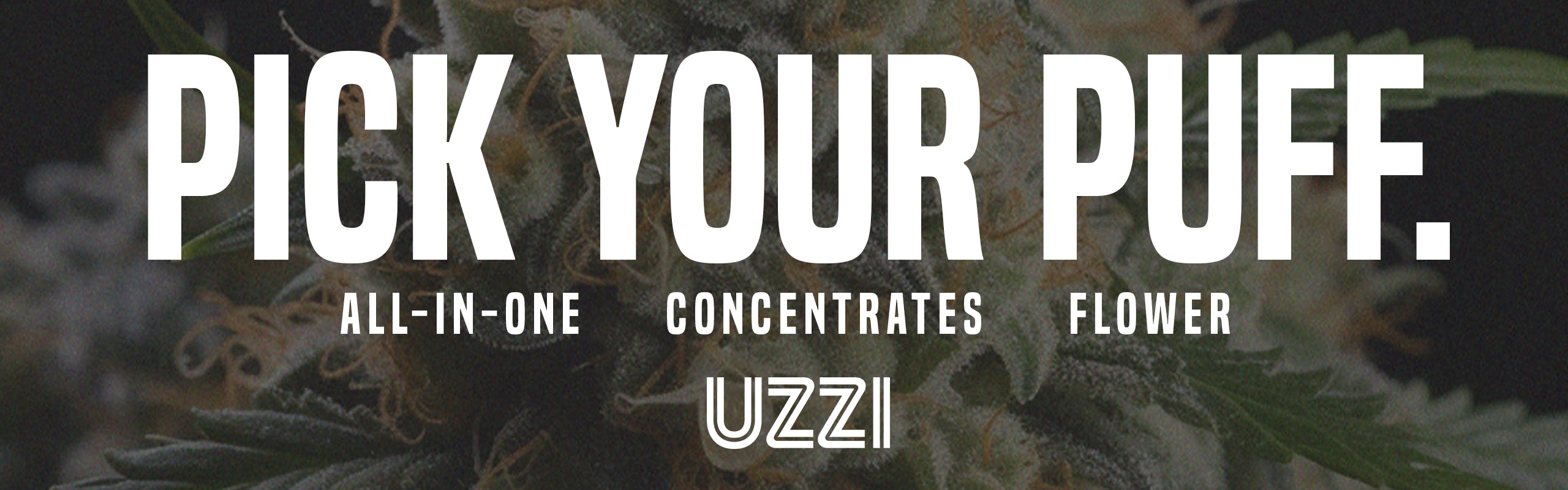 UZZI brand banner