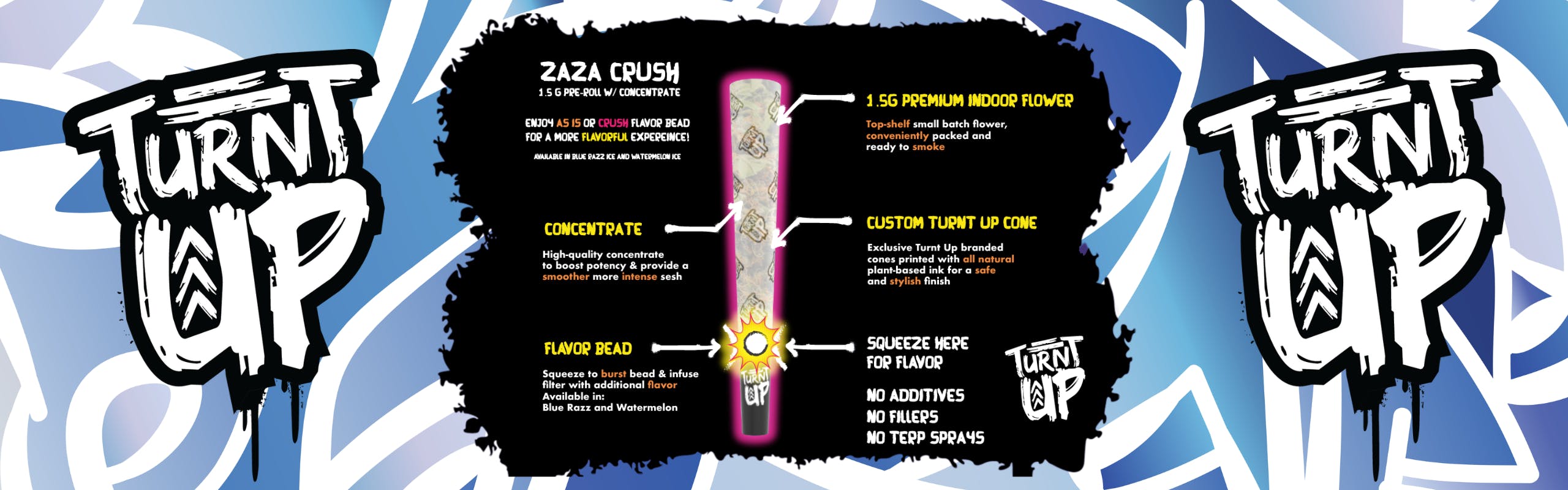 Turnt Up brand banner