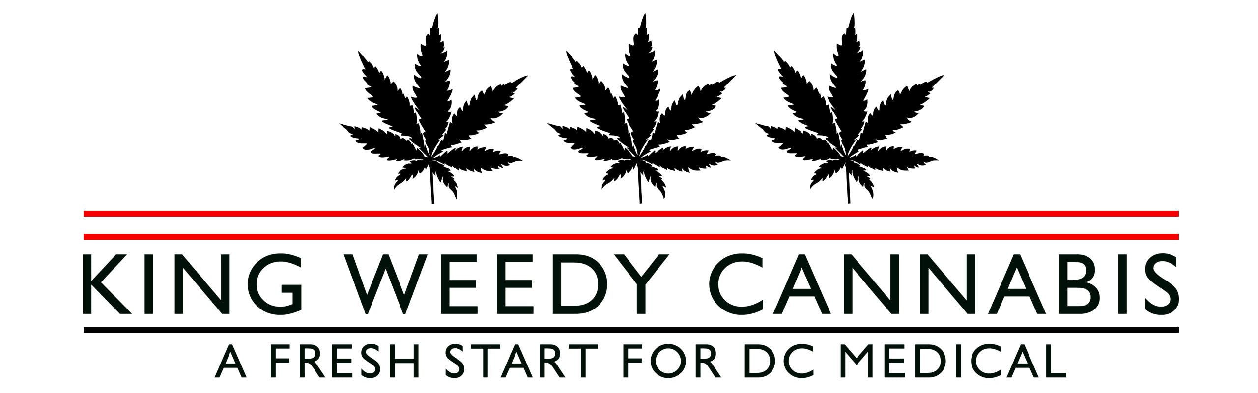 KING WEEDY CANNABIS brand banner