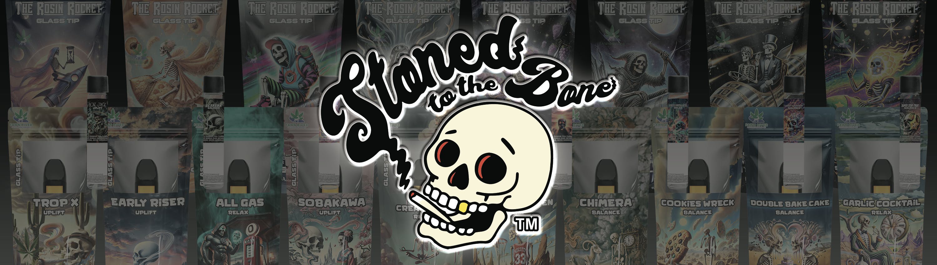 Stoned to the Bone brand banner