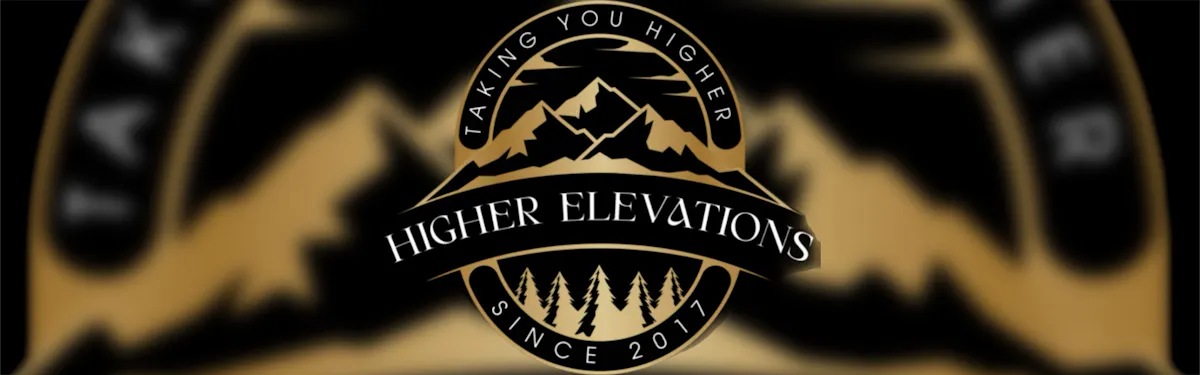 Higher Elevations Cannabis Company brand banner