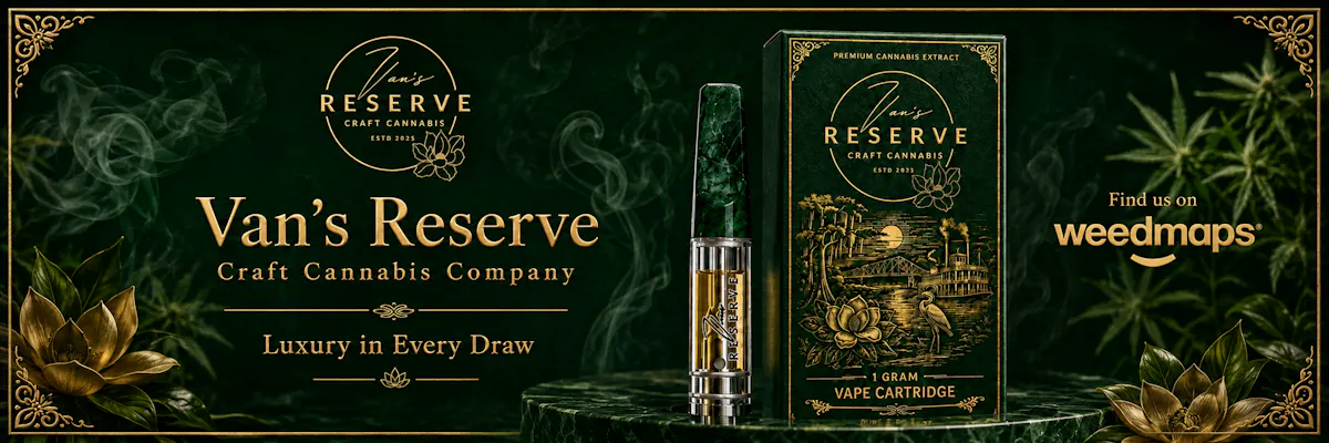 Vans Reserve Craft Cannabis Co brand banner