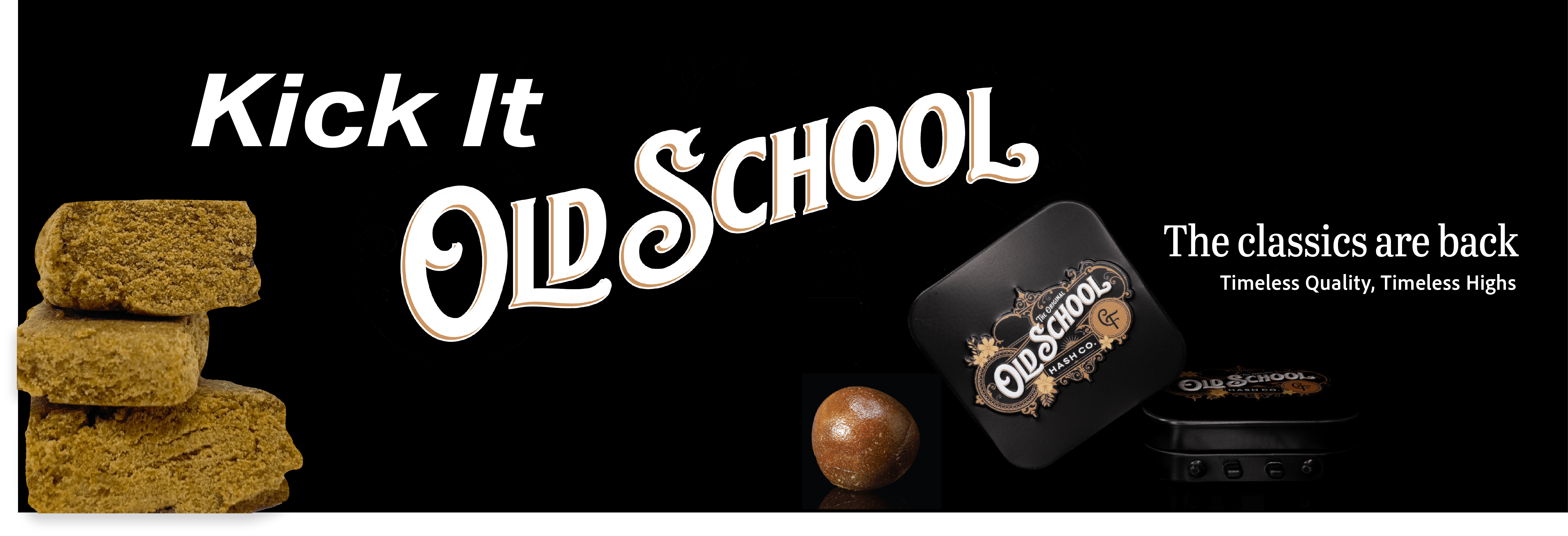 Old School Hash Co. brand banner