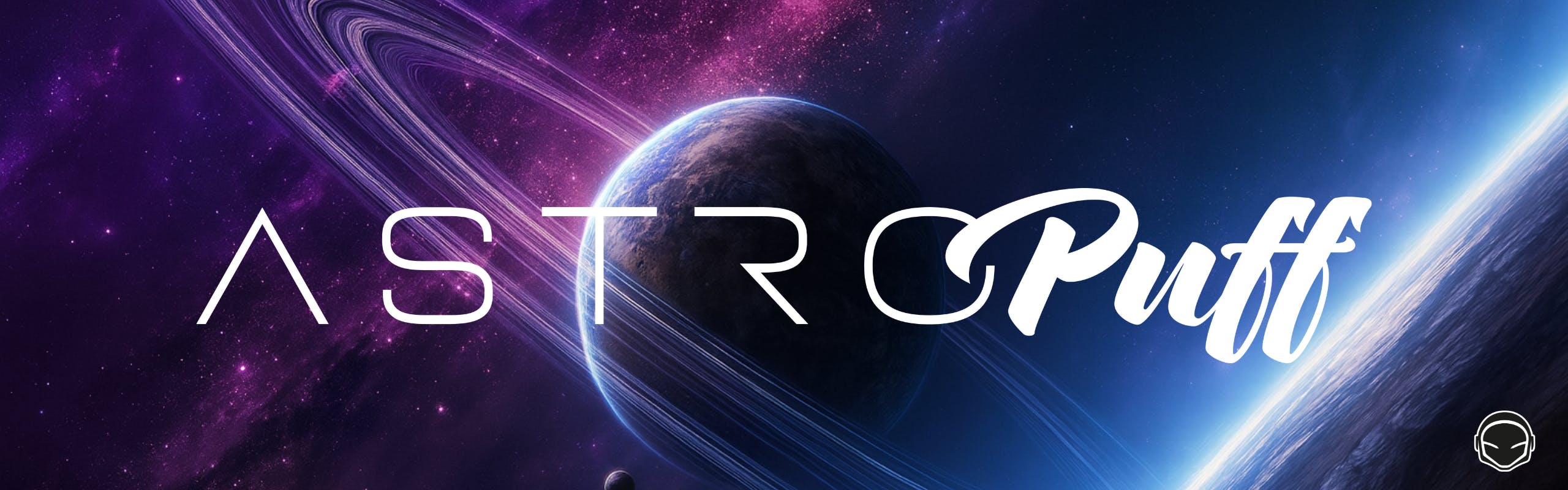 Astro Puff brand banner