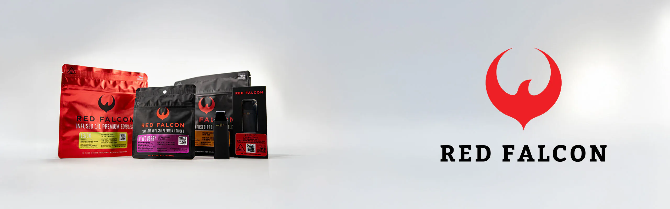 Red Falcon brand banner