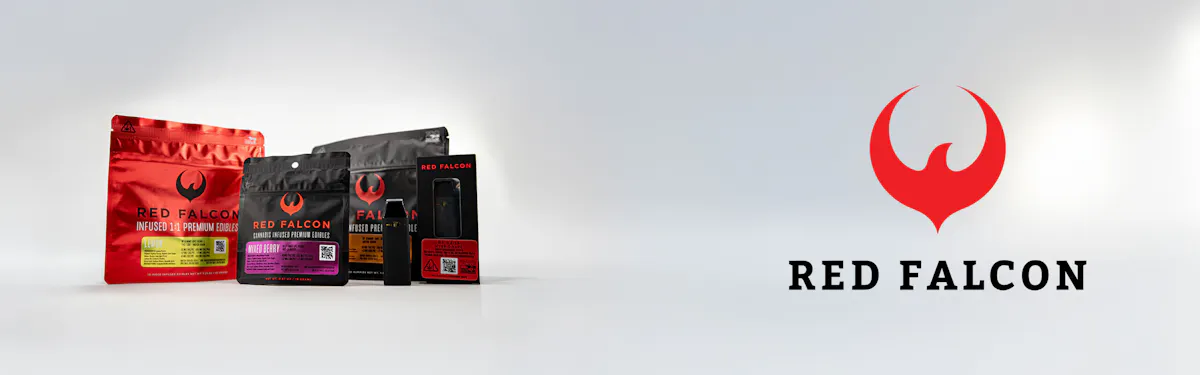 Red Falcon brand banner