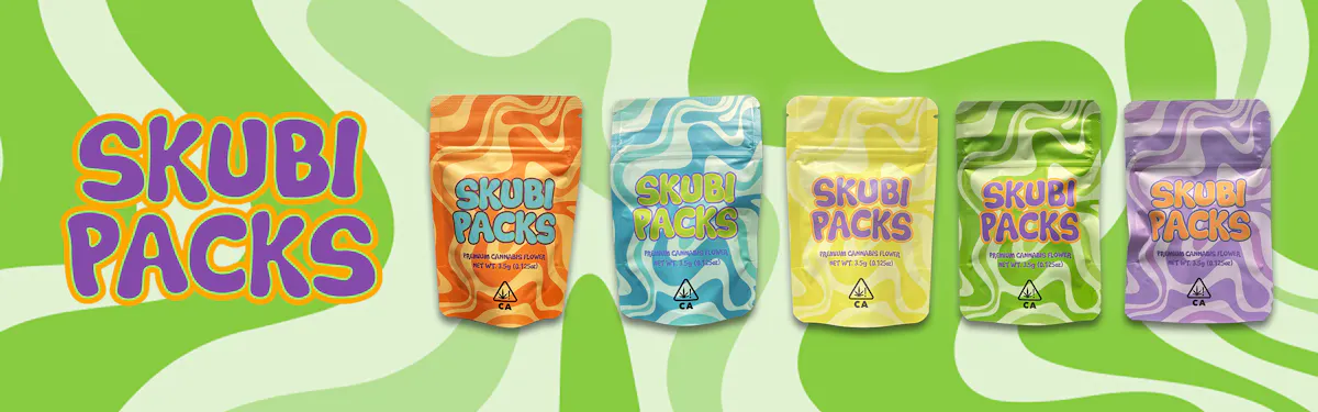 Skubi Packs brand banner