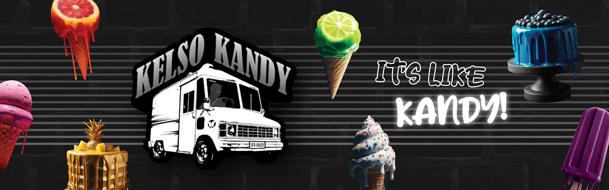 Kelso Kandy brand banner