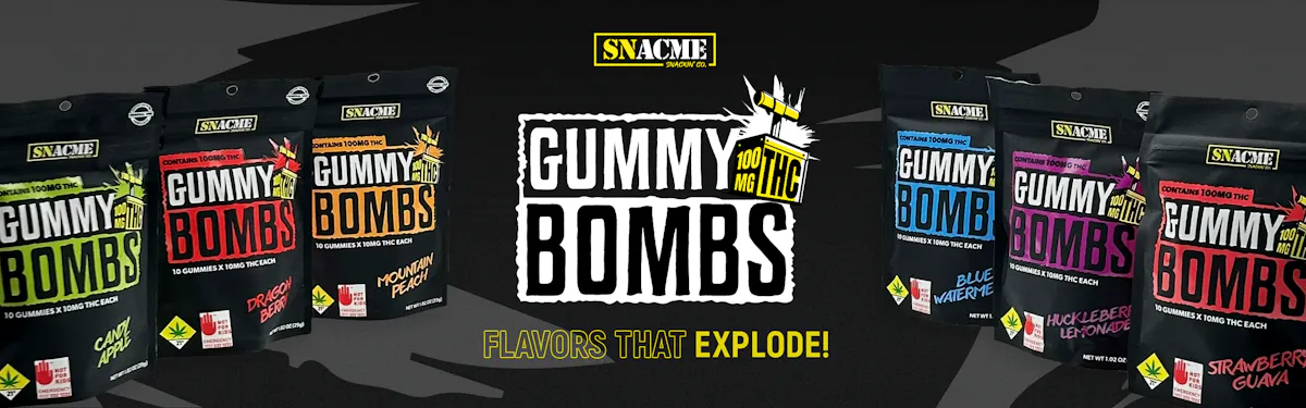 Gummy Bombs brand banner