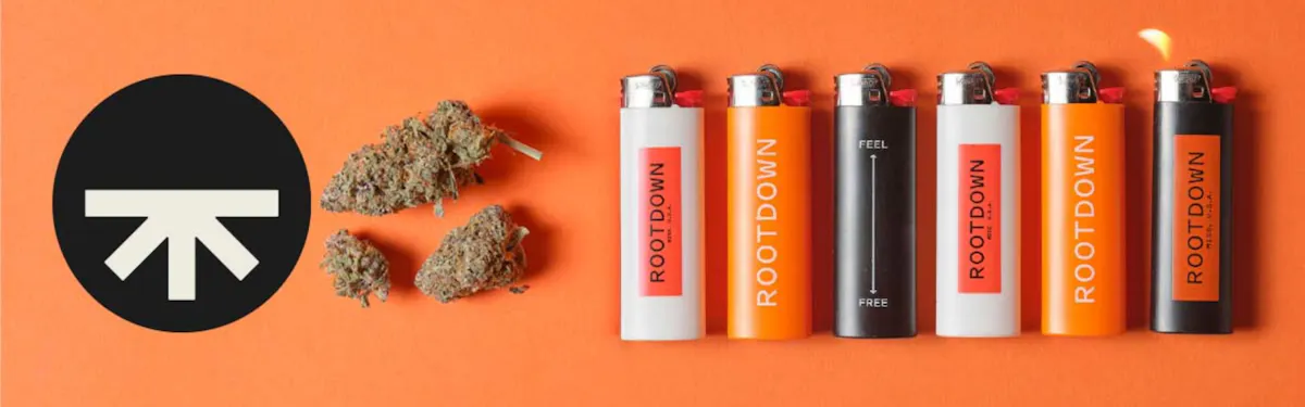 ROOTDOWN brand banner