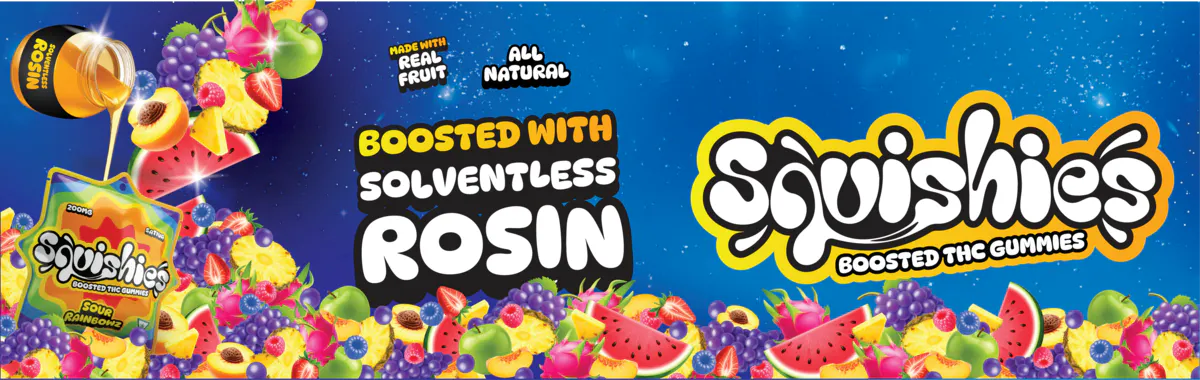 Squishies brand banner