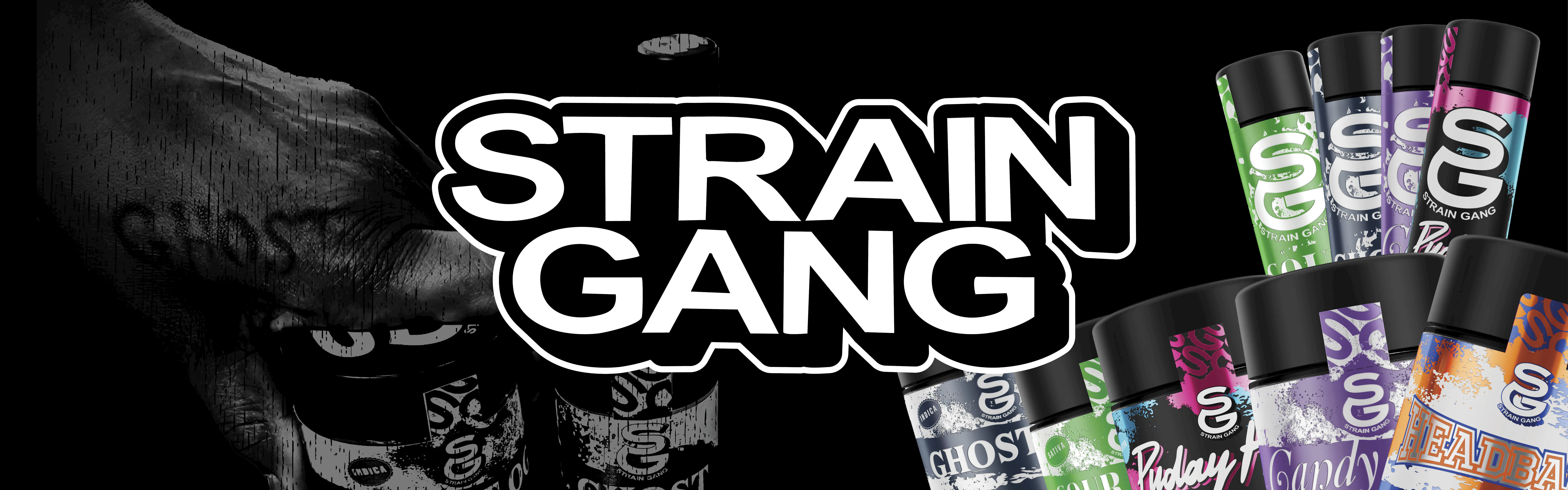 Strain Gang brand banner