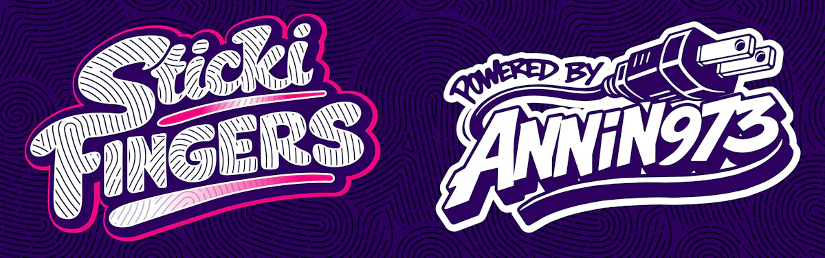 Sticki Fingers brand banner