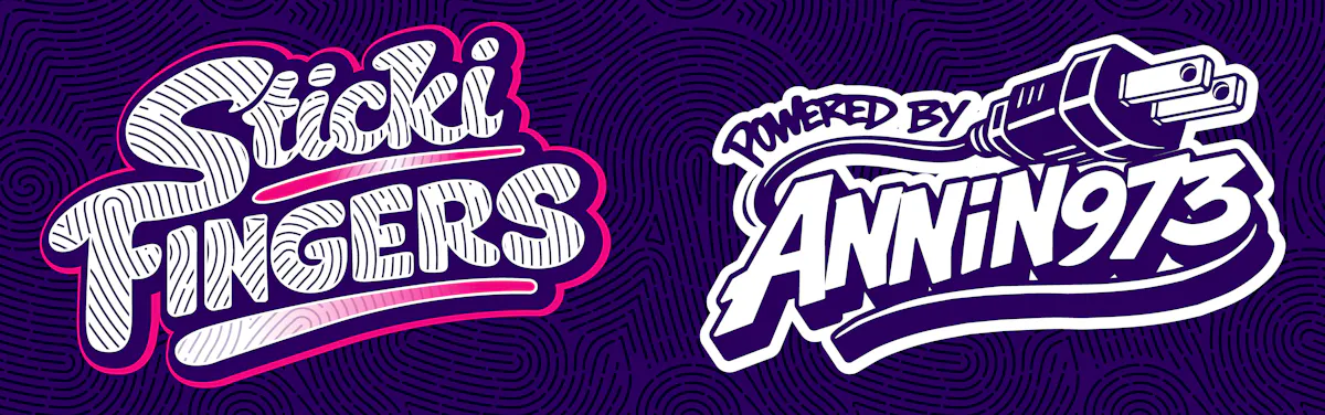 Sticki Fingers brand banner