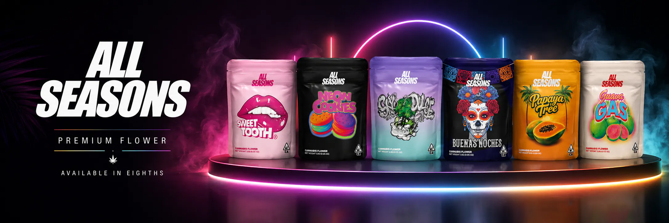 All Seasons brand banner