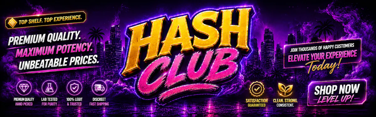 Hash Club brand banner